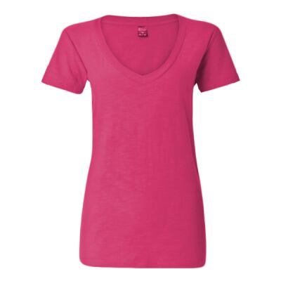 Women's V-Neck Slub T-Shirt Thumbnail