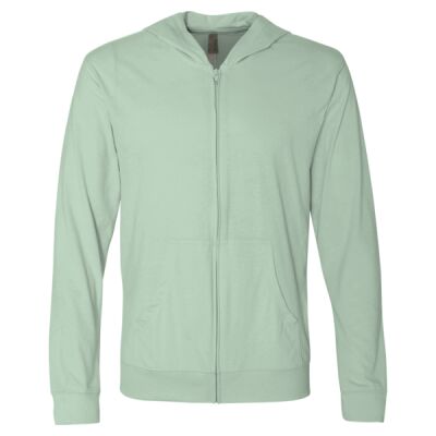 Sueded Long Sleeve Hooded Full Zip Thumbnail