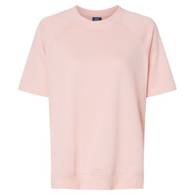 Women's French Terry Short Sleeve Crewneck Pullover Thumbnail