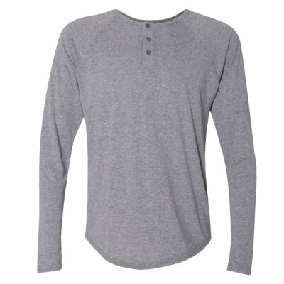 Unisex Triblend Henley Thumbnail