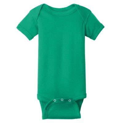 Infant Short Sleeve Baby Rib Bodysuit Thumbnail